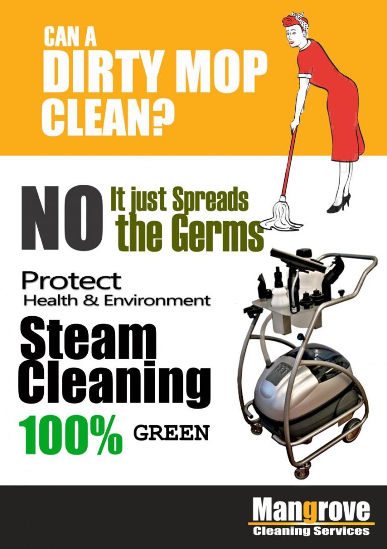 Can a Dirty Mop Clean? How About Steam Cleaning! Mangrove Services